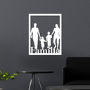 Ver imagem 2 de Quadro Vazado de Parede Família em MDF