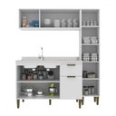 Ver imagem 3 de Cozinha Compacta Iara 7 Portas 1 Gaveta Branco - Jcarvalho