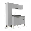 Ver imagem 4 de Cozinha Compacta Iara 7 Portas 1 Gaveta Branco - Jcarvalho