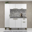 Ver imagem 1 de Cozinha Compacta Iara 7 Portas 1 Gaveta Branco - Jcarvalho