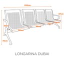 Ver imagem 2 de Longarina Dubai - 04 Lugares