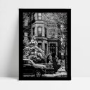 Ver imagem 1 de Quadro Decorativo Monumento Cidade Boston em Moldura Caixa Tacolado Moldura Caixa 3cm Freijó sem Vid