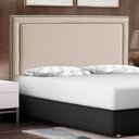 Ver imagem 7 de Cabeceira King Size Maísa 195cm C/ Frame Linho Bege