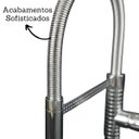 Ver imagem 4 de Torneira Cozinha Gourmet Monocomando Premium Cromada Luxo