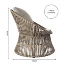 Ver imagem 5 de Poltrona Acquablock Fendi com Corda Naútica Champanhe Piscina Sol