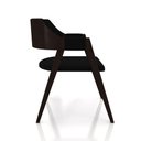 Ver imagem 7 de Kit 4 Cadeiras Sala de Jantar e Jogos Carteados Madeira Maciça Poker Veludo Preto/tabaco G42 - Gran