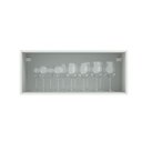 Ver imagem 3 de Armário Aéreo Madesa Lux 80 cm 1 Porta Basculante Branco/Preto Cor:Branco/Preto