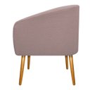 Ver imagem 4 de Kit 2 Poltronas Luiza Palito Mel Suede Rosê - Amarena Móveis