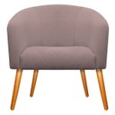 Ver imagem 3 de Kit 2 Poltronas Luiza Palito Mel Suede Rosê - Amarena Móveis