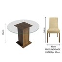 Ver imagem 7 de Conj. Mesa Tampo de Vidro com 4 Cadeiras Rustic/imperial