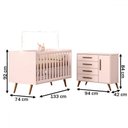 Ver imagem 4 de Quarto Infantil Completo Bear 1 Porta 4 Gavetas Rosa - Pnr Móveis