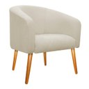 Ver imagem 2 de Kit 2 Poltronas Luiza Palito Mel Suede Bege - Amarena Móveis