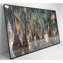 Ver imagem 4 de Quadro Árvores de Ciprestes no Lago Martin Medidas 120x80 Cm Tipo de Impressão Tecido Canvas
