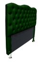 Ver imagem 2 de Cabeceira para Cama Box Casal Queen Agnes - Suede - Sv Decor:verde