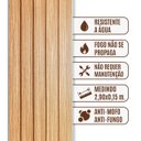 Ver imagem 4 de Painel Ripado Wpc Interno Low Cor: Freijó Kit 5 Und - 2,90m X 15cm, 0,43m²