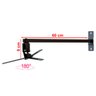 SUPORTE PROJETOR DATASHOW  PAREDE BRAÇO 60 CM PRETO - 2