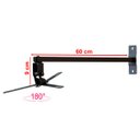 Ver imagem 2 de SUPORTE PROJETOR DATASHOW PAREDE BRAÇO 60 CM PRETO