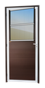 Ver imagem 1 de Porta Alumínio Lambril c/Grade 86 D. V.Refl.Mix Corten Brimak