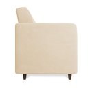 Ver imagem 4 de Sofá 03 Lugares Arezzo Suede Pés Chanfrado Tabaco - D’RossiBege