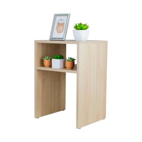 Mesa de Cabeceira Carvalho Cama Solteiro Quarto Sala 35cm