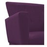 Poltrona Decorativa Dália Pés Palito Suede Roxo - Amarena - 5
