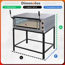 Ver imagem 5 de Forno Industrial Baixa Pressão sem Kit Gás Inox Prp-900 G3 - Progas P47504