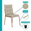 Ver imagem 7 de Conjunto Sala de Jantar 4 Cadeiras Siena Carraro Nogal Rosê