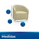 Ver imagem 6 de Poltrona Redonda Moderna e Confortavel Alicia Suede