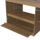 Ver imagem 4 de Cama de Solteiro com Escrivaninha e 1 Porta para Colchão 188x78cm Multimóveis Cr40148 Mel