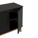 Ver imagem 4 de Aparador Kappesberg 4 Portas 3d Preto Fosco 180cm