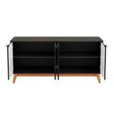 Ver imagem 6 de Aparador Kappesberg 4 Portas 3d Preto Fosco 180cm