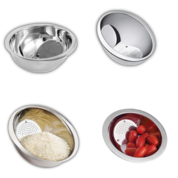 Escorredor de Arroz Inox 9x20 Cm - 1