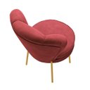 Ver imagem 7 de Cadeira para Recepção Moderna Sala de Espera Ergonômica Tecido Veludo Confortável Pés de Ferro