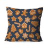 Kit 4 Capas para Almofadas de Natal Biscoitos Natalinos 45x45cm - 3