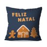 Kit 4 Capas para Almofadas de Natal Biscoitos Natalinos 45x45cm - 2