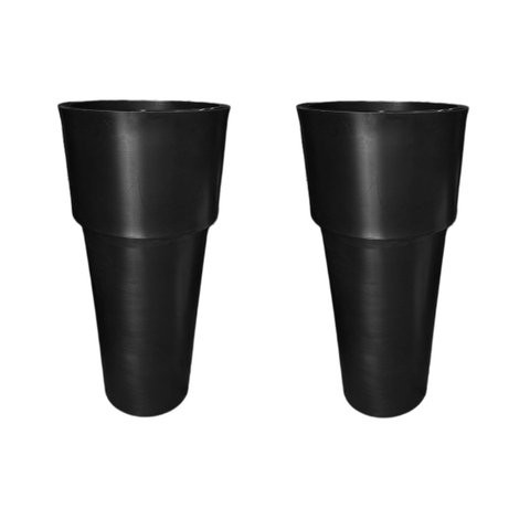 Kit 2 Vaso Plantar Lux 65x30 Decoração Hall Entrada Jardim Design Elegante