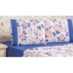 Jogo De Cama Requinte Casal 04 PECAS Micro Percal 200 Fios BEATRICE - 1 Jogo De Cama Requinte Casal 04 PECAS Micro Percal 200 Fios BEATRICE - 1