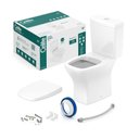 Ver imagem 4 de Bacia Sanitária Rimless com Caixa Acoplada 3 a 6L Vip Celite Branco
