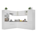 Ver imagem 1 de Armário de Cozinha Completa de Canto com Rodapé Veneza Multimóveis V2081 Branco