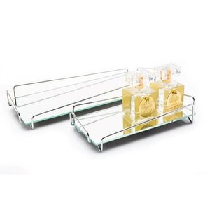 Bandeja Lavabo Decoração Ângulo Hara 10 x 20 cm - Espelho