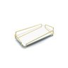 Bandeja Lababo Decoração Ângulo Hara 10 x 20 cm - Golden - 2
