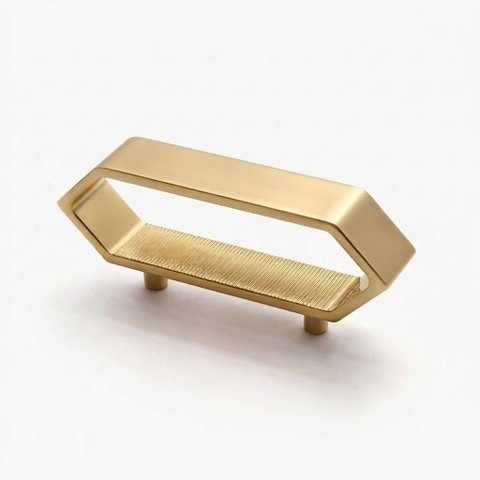 Puxador Elemento Médio 48mm Dourado Matte Zen Design ZP5454.955
