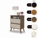 Ver imagem 4 de Kit Mesa de Cabeceira Onix Cor:canelaoffwhite Mizza Decor