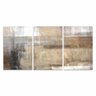 Quadro Abstrato Conjunto em Tecido Moderno 3 Peças 90x45 - 3