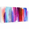Quadro Abstrato Artístico Colorido Moderno Pinceladas Tela Canvas - 2