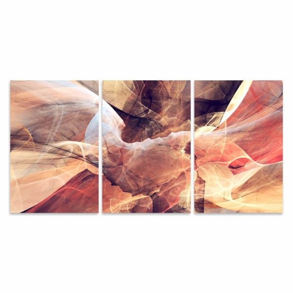 Quadro Abstrato em Arte Moderno Tom Vermelho decorativo - 3