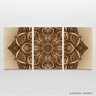 Quadro Arte Mandala decorativo Para Quarto Hall 90x45 - 4