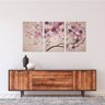 Quadro Decorativo Arte Árvore Cerejeira Para Quarto Sala em Tecido - 1