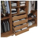 Ver imagem 5 de Guarda Roupa Casal Mozart 6 Portas 4 Gavetas Marrom Caemmun
