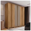 Ver imagem 7 de Guarda Roupa Casal Mozart 6 Portas 4 Gavetas Marrom Caemmun